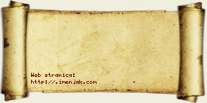 Una Vujinović vizit kartica